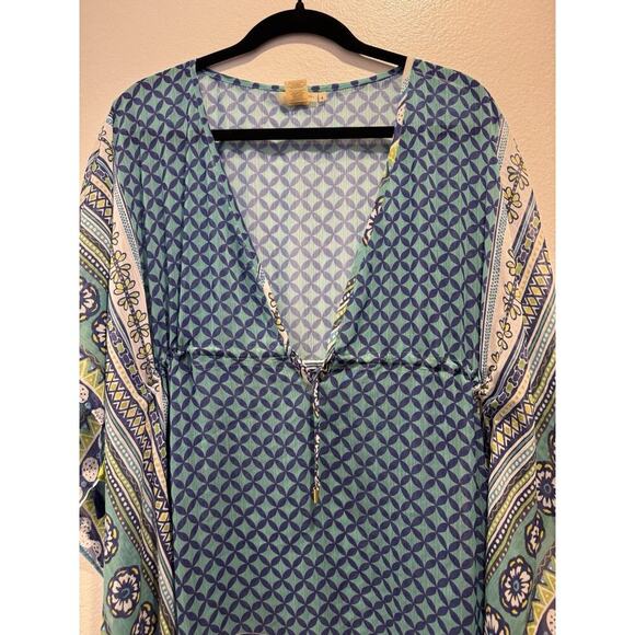 Bleu Rod Beattie Women’s Small Multi Color Swim Cover Up Sheer Tassel Vacation - Picture 4 of 11